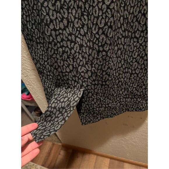 Calvin Klein Grey & Black Leopard Dress Size 6 Woman’s - Picture 10 of 11